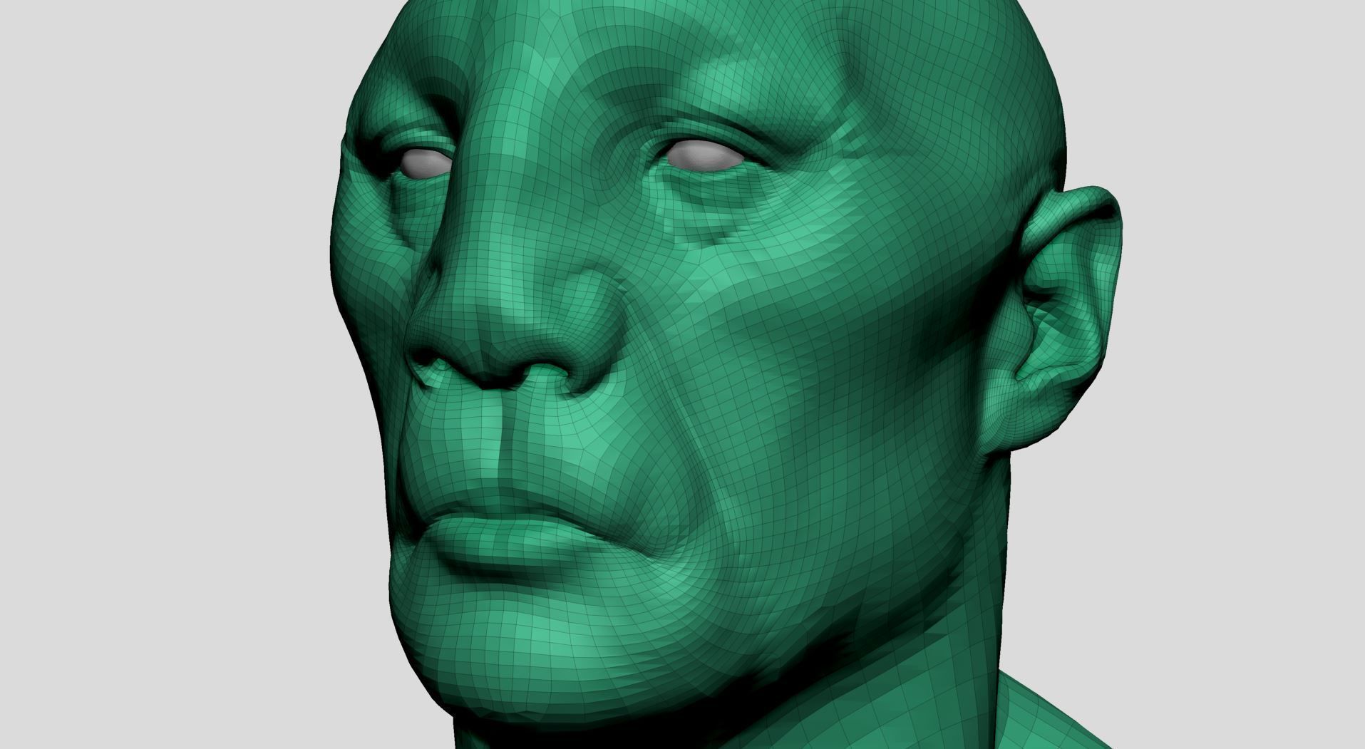 Creature Head v21 3D model_12