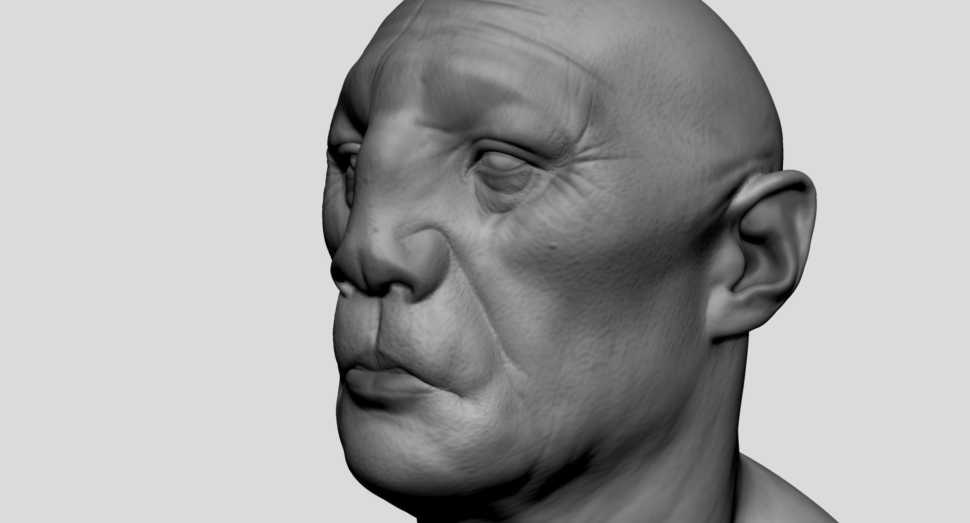 Creature Head v21 3D model_8