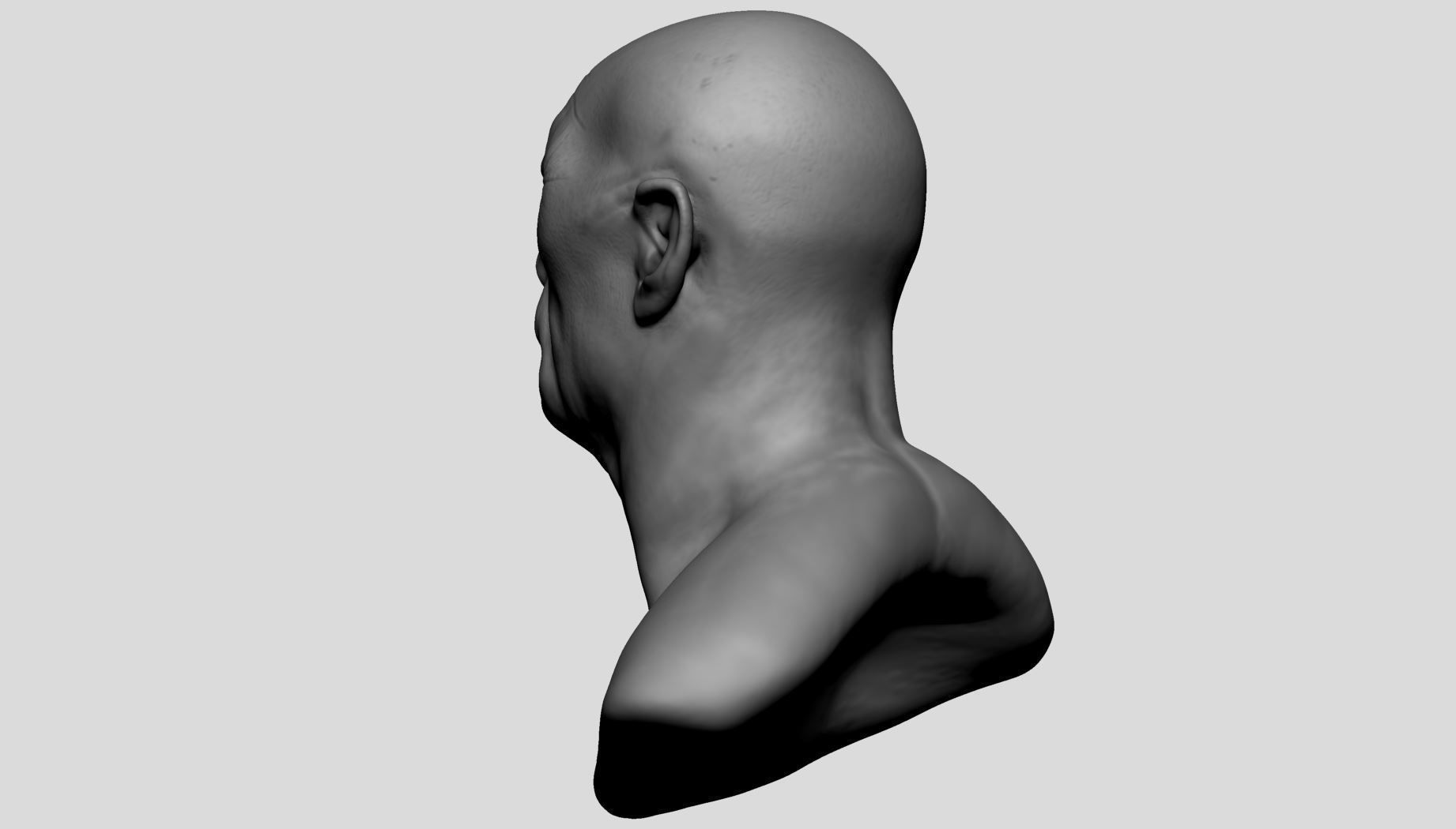 Creature Head v21 3D model_3