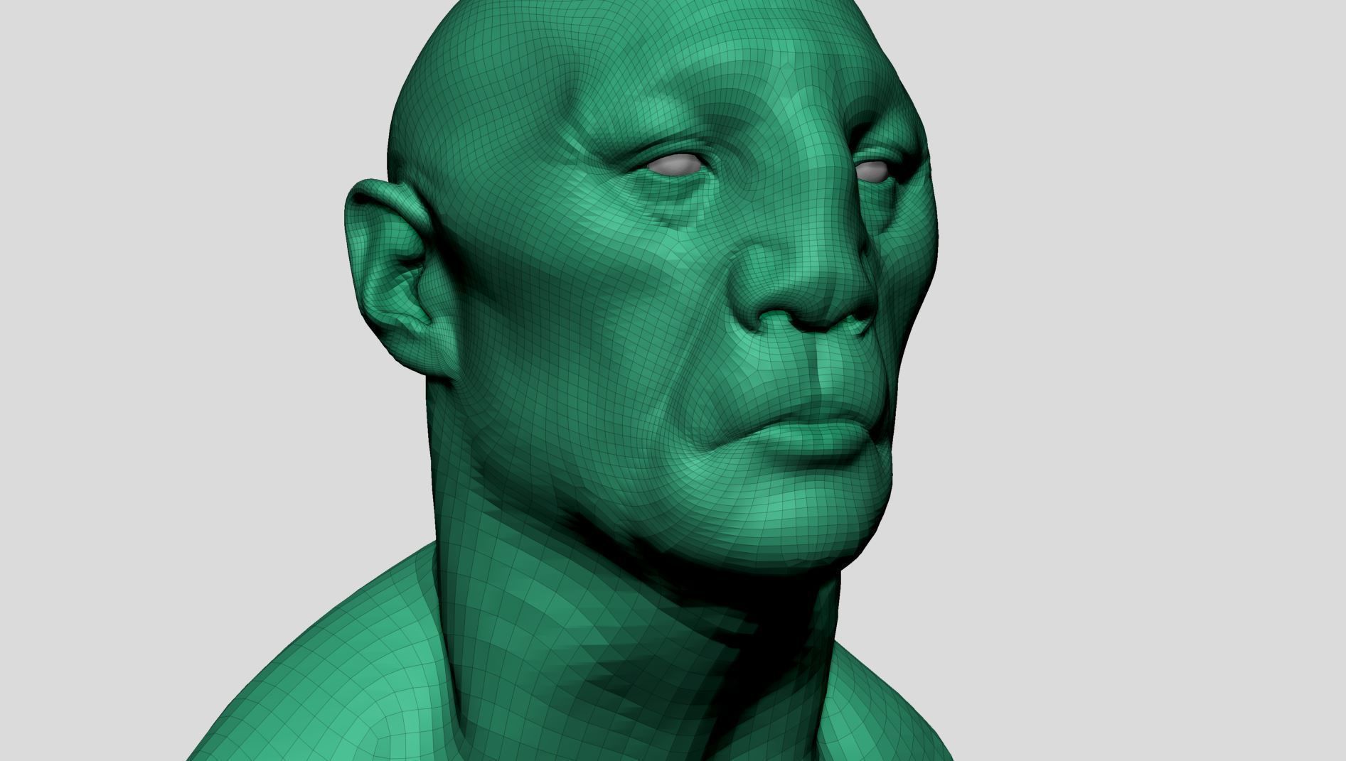 Creature Head v21 3D model_11