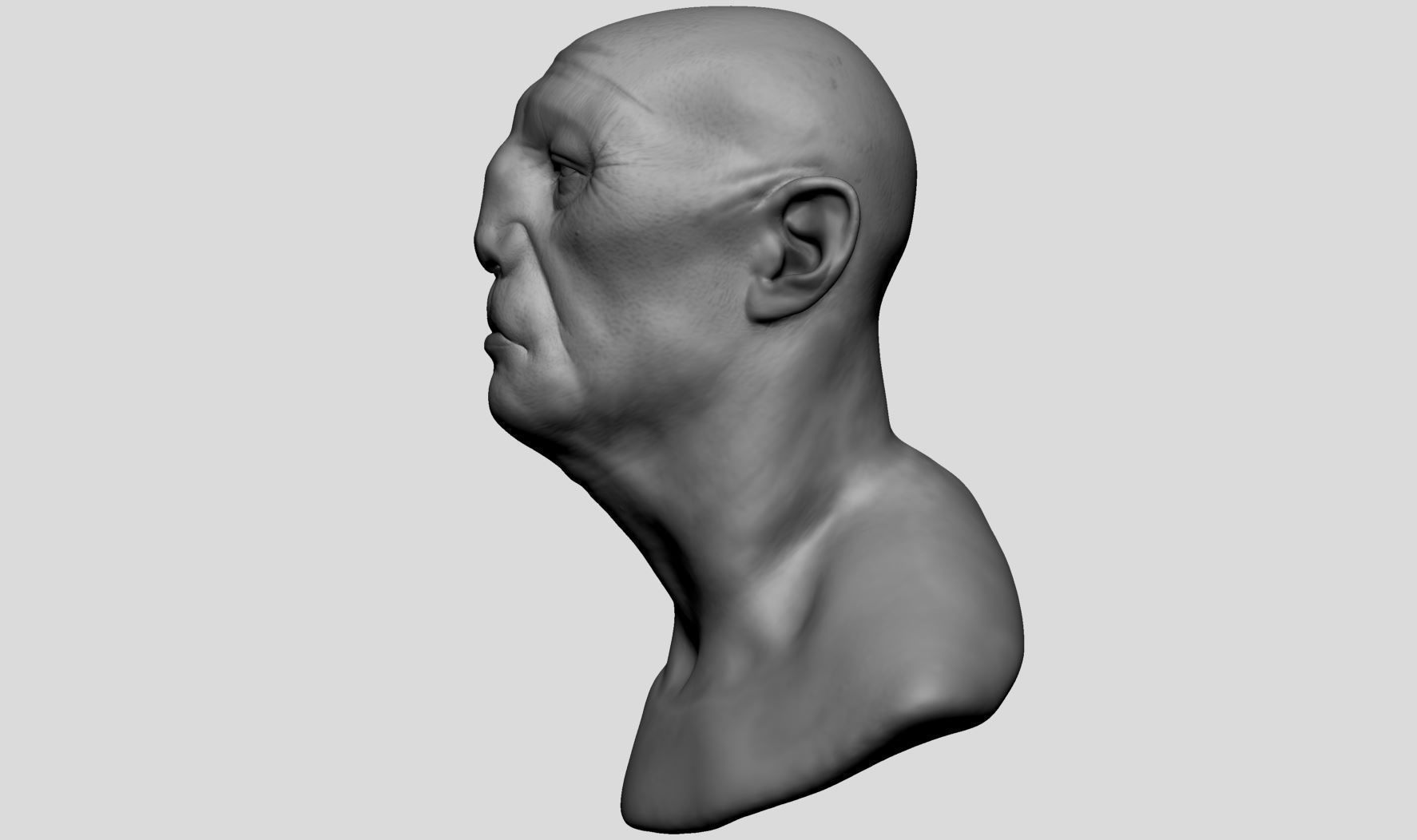 Creature Head v21 3D model_2