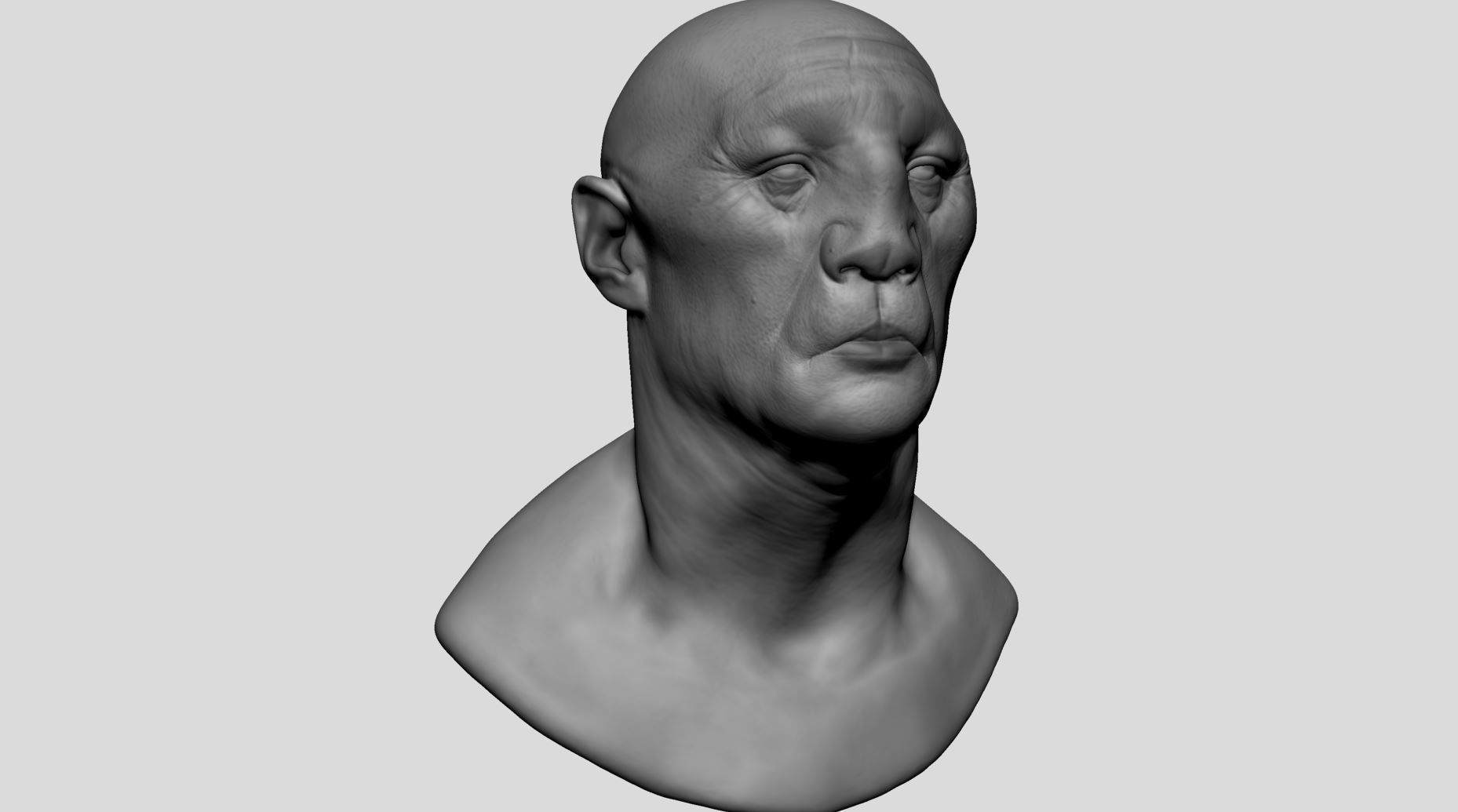 Creature Head v21 3D model_7