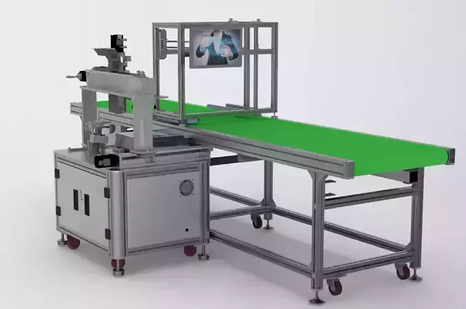 Automatic Weighing  Assembly Line 3D model