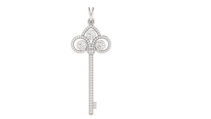 Diamond Key Pendant 3D print model