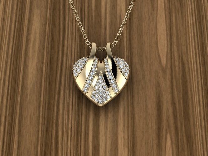 Heart Jewelry Pendant 3D print model