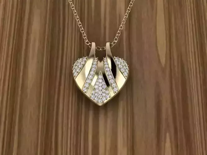 Heart Jewelry Pendant 3D print model