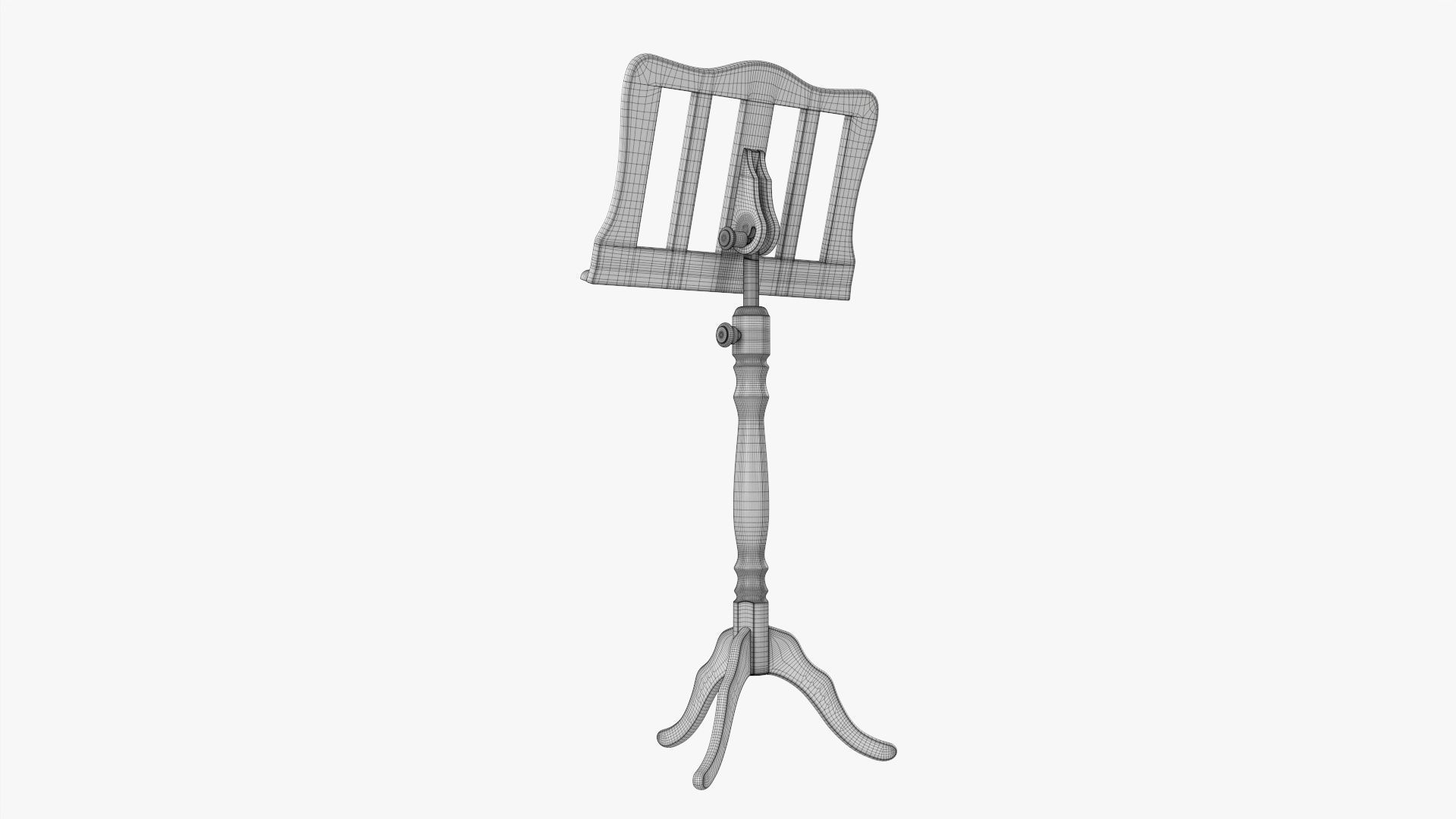 Music sheet stand 02 3D model_8