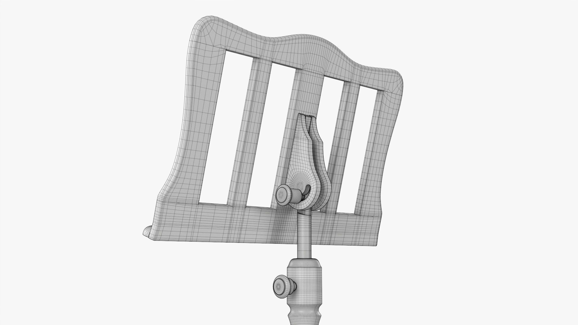 Music sheet stand 02 3D model_9
