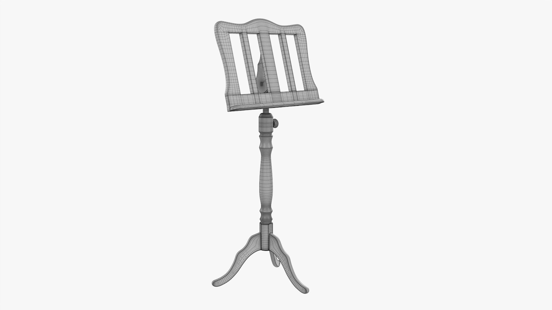 Music sheet stand 02 3D model_7