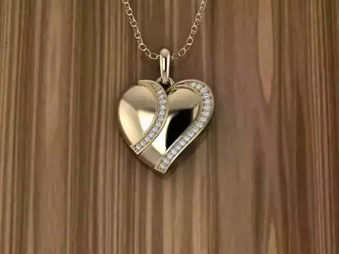 Heart Jewelry Pendant 3D print model