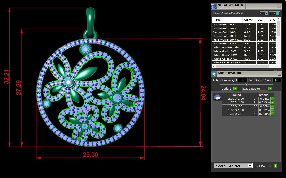 Jewelry Pendant 3D print model_1