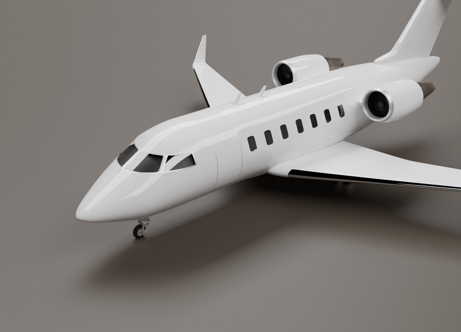 Bombardier Challenger 650 3D model_4