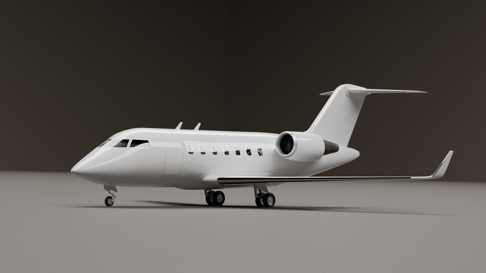 Bombardier Challenger 650 3D model_2