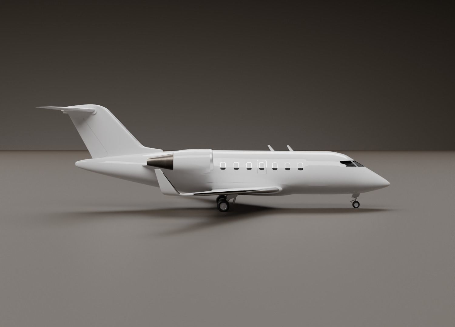 Bombardier Challenger 650 3D model_3