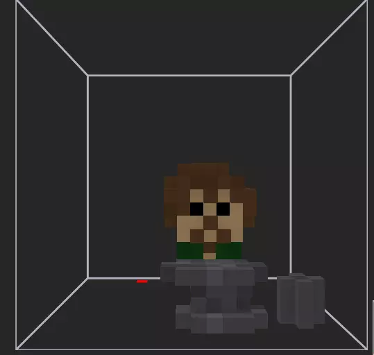 blacksmith person in minecraft cube Texture