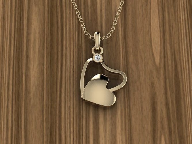Heart Jewelry Pendant 3D print model