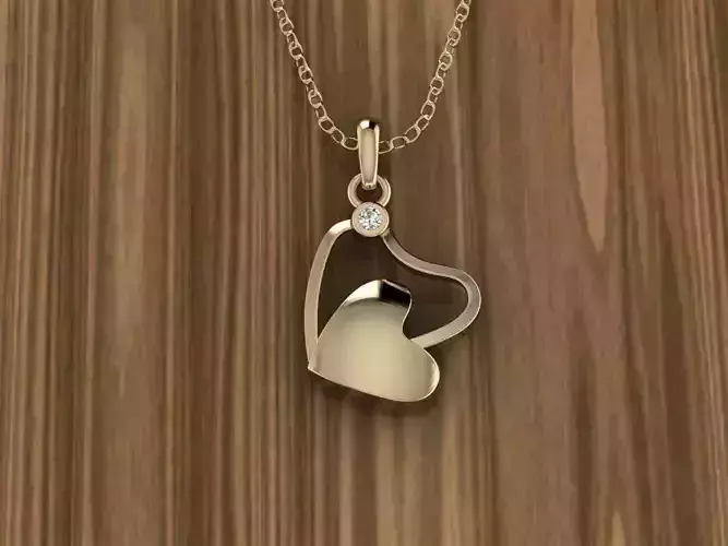 Heart Jewelry Pendant 3D print model