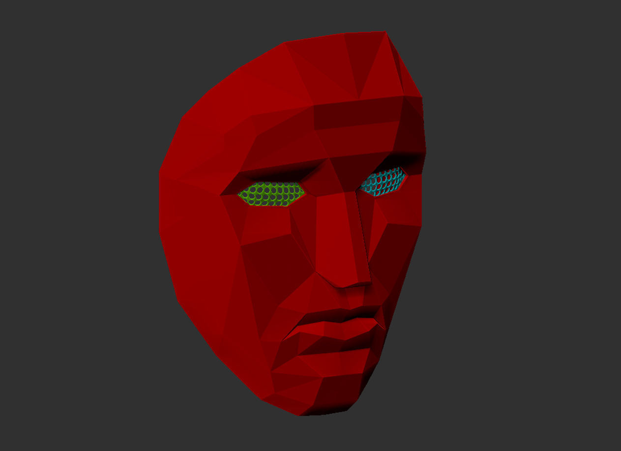 squide game mask - Front Man Mask 3D print model_10
