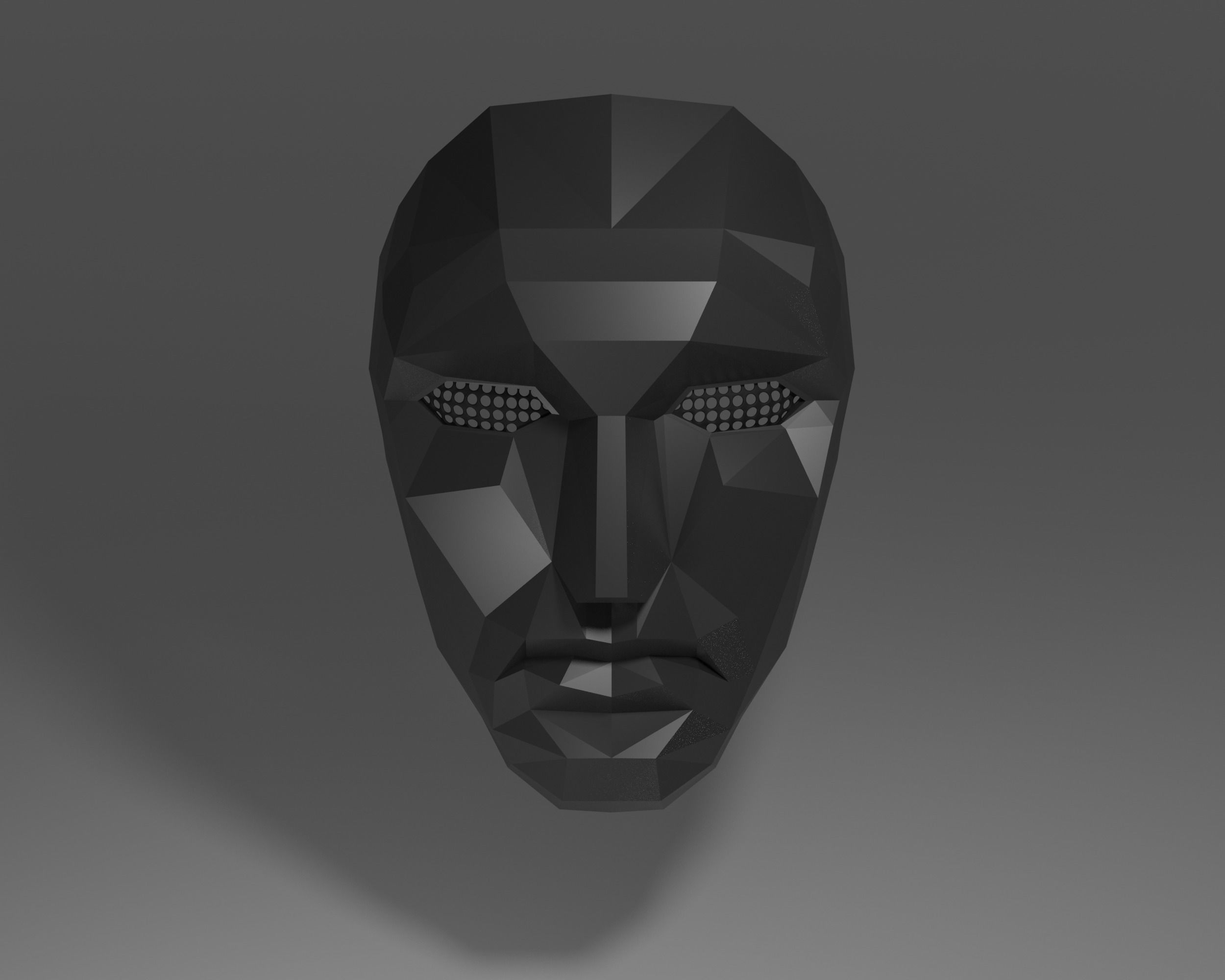 squide game mask - Front Man Mask 3D print model_1