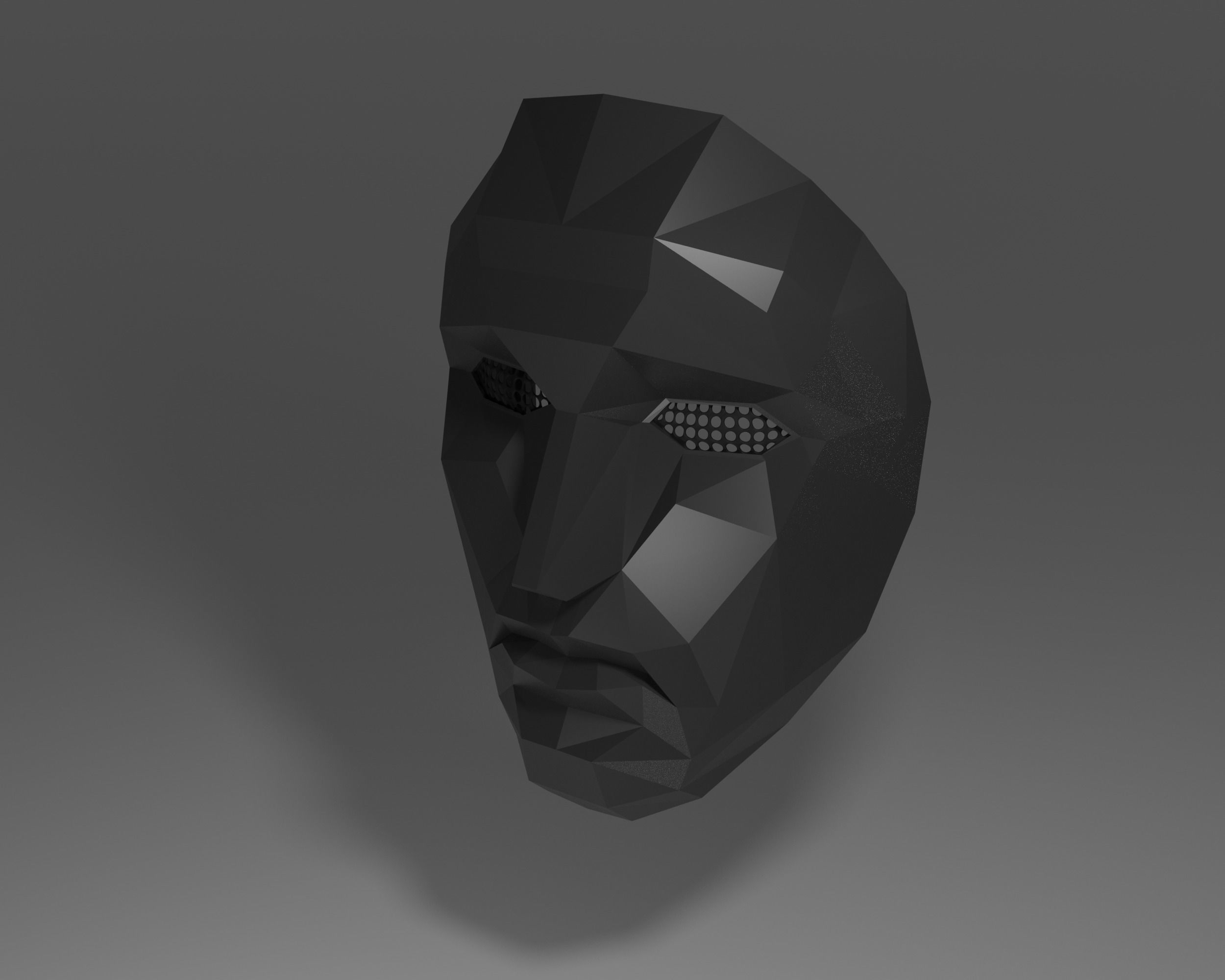 squide game mask - Front Man Mask 3D print model_8