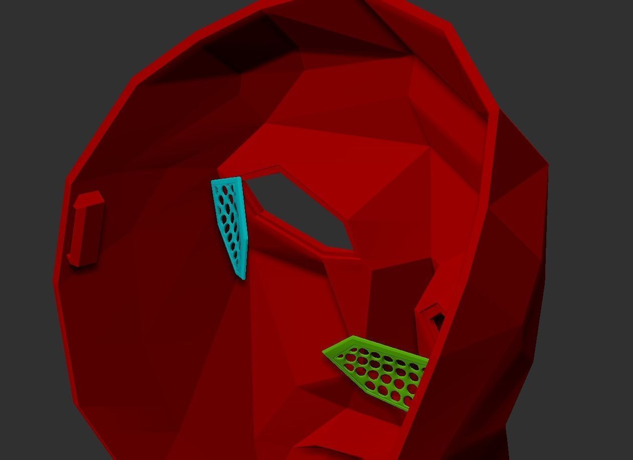 squide game mask - Front Man Mask 3D print model_11