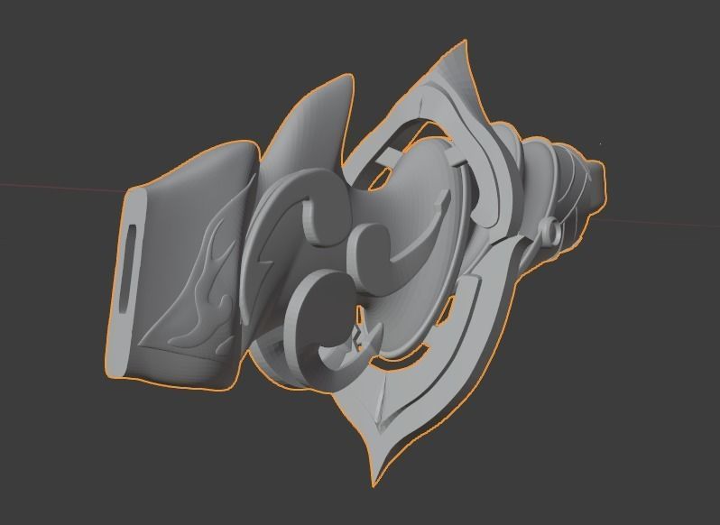 Raiden Shogun Katana - Genshin Impact - 3D Print Ready 3D print model_18