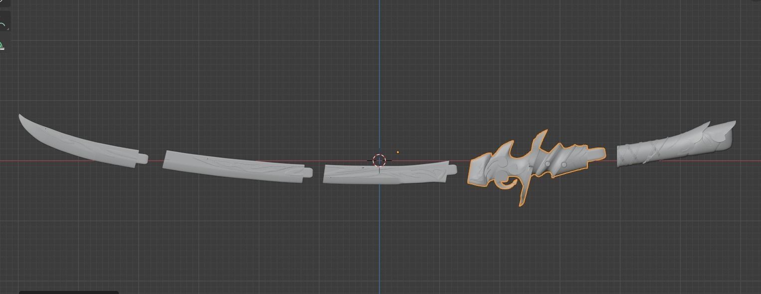 Raiden Shogun Katana - Genshin Impact - 3D Print Ready 3D print model_15