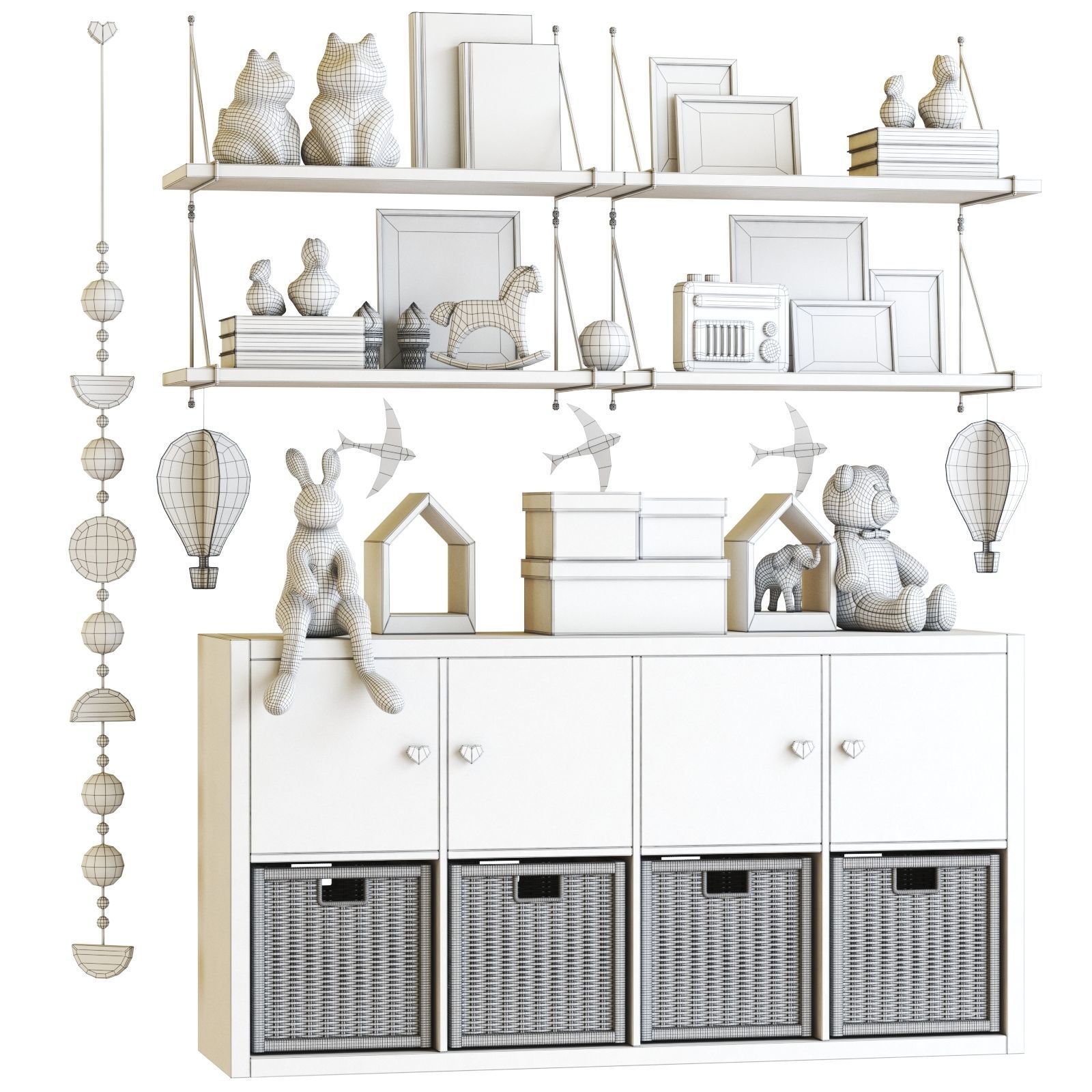 Childrens furniture and toys 6 3D model_2