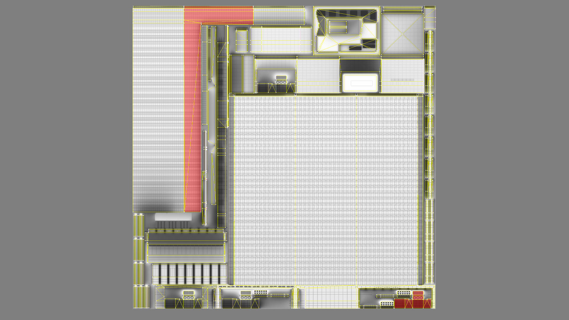 London 40 Bank Street Low-poly 3D model_29