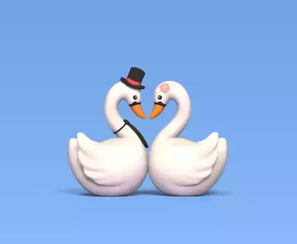 Swan Topper 3D print model