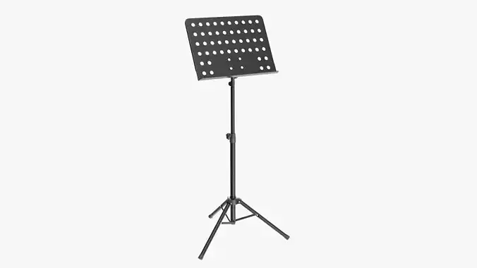Orchestra music sheet stand 3D model