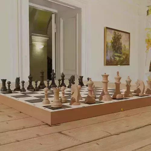 Chessboard model cobined with backgammon