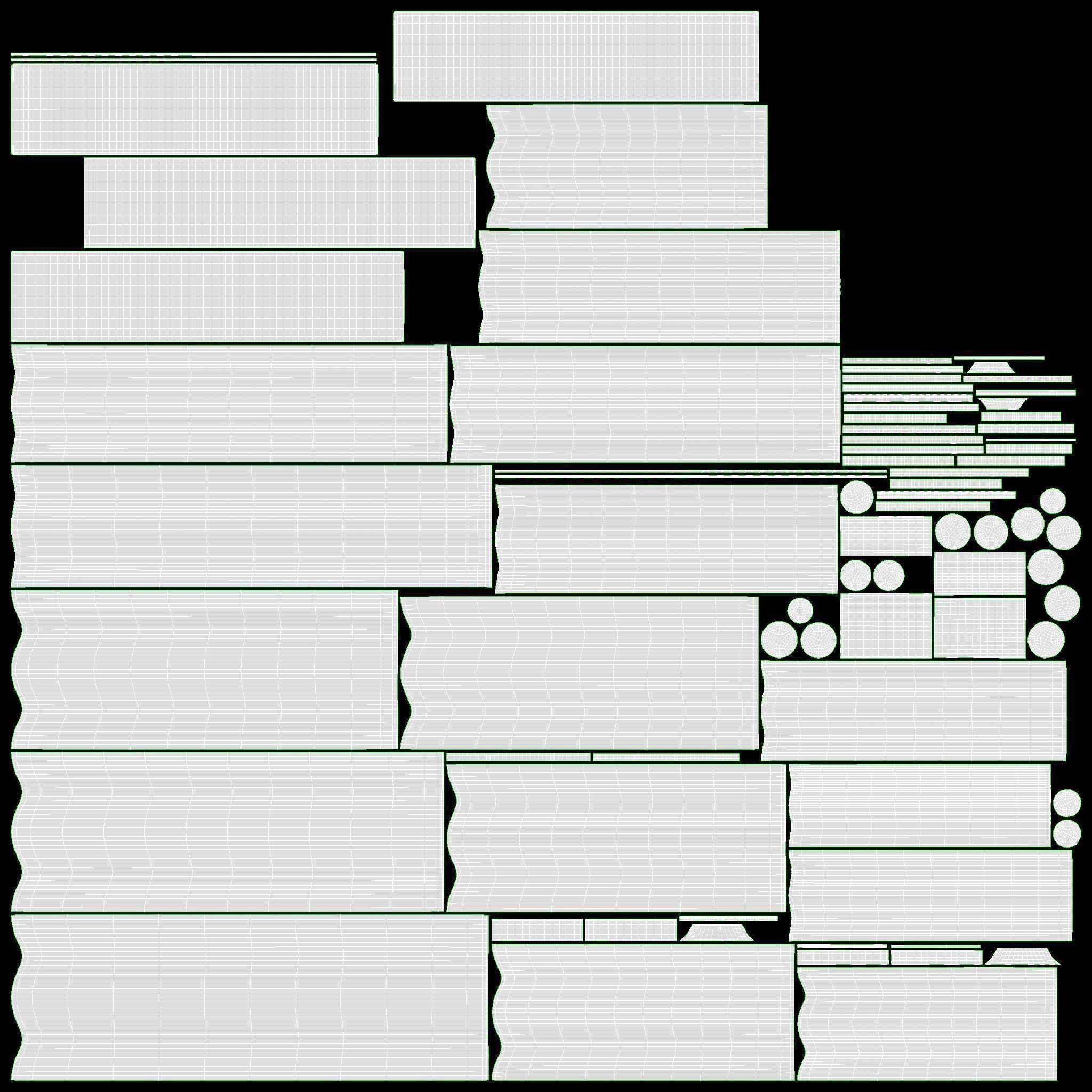 Pan flute 8-pipe 3D model_14