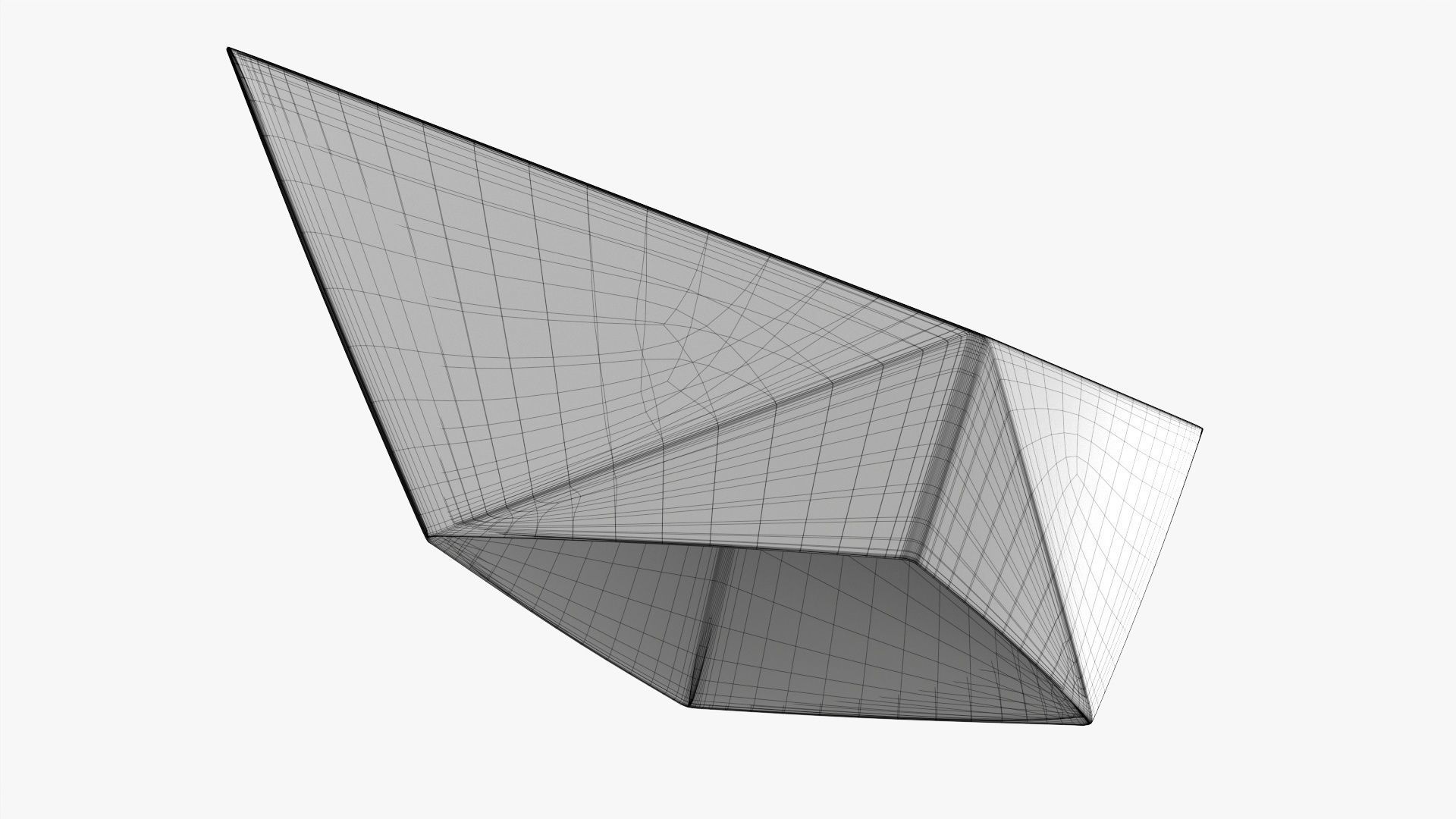 Paper boat  3D model_9