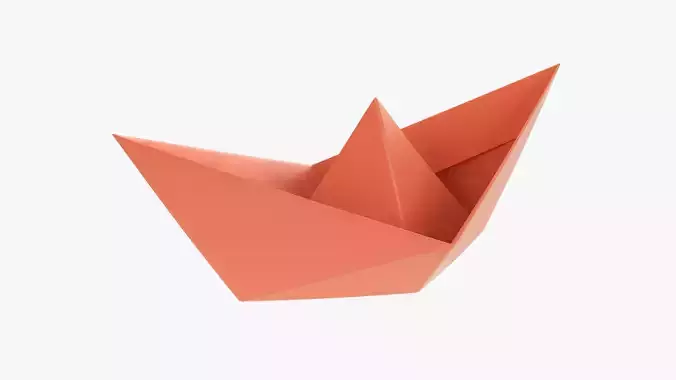 Paper boat  3D model