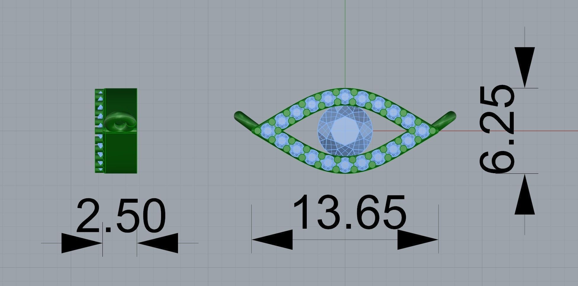 Gold N869 3D print model_5