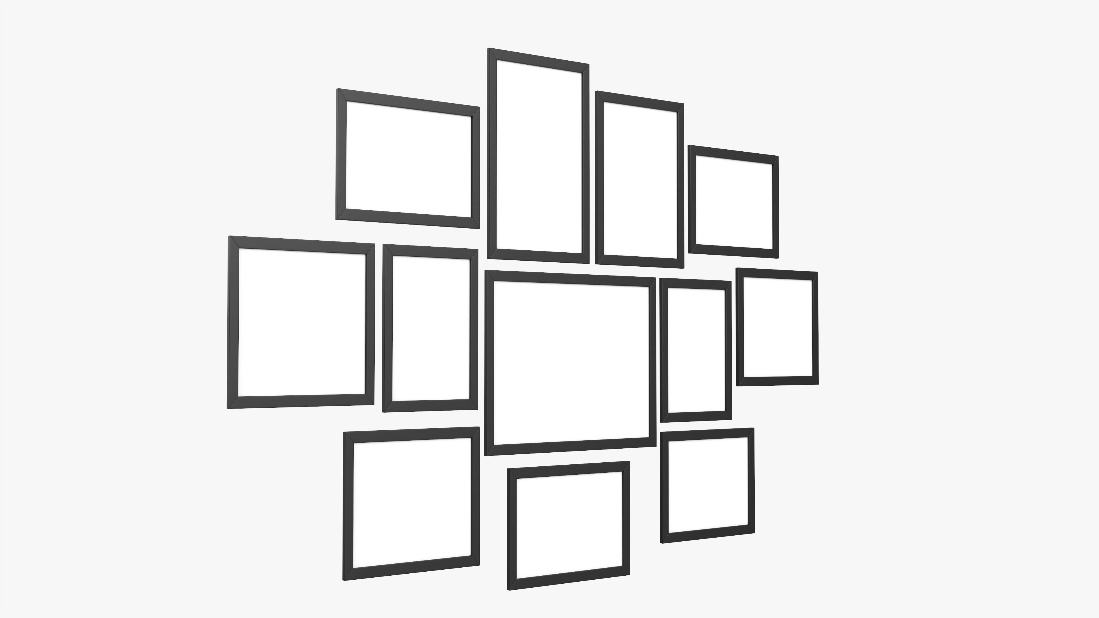 Picture frame set 01 3D model_1