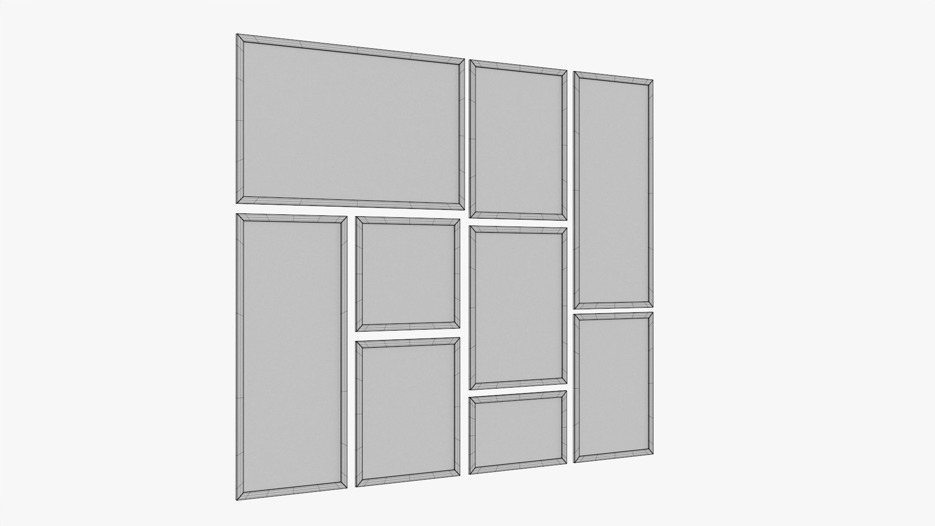 Picture frame set 02 3D model_5