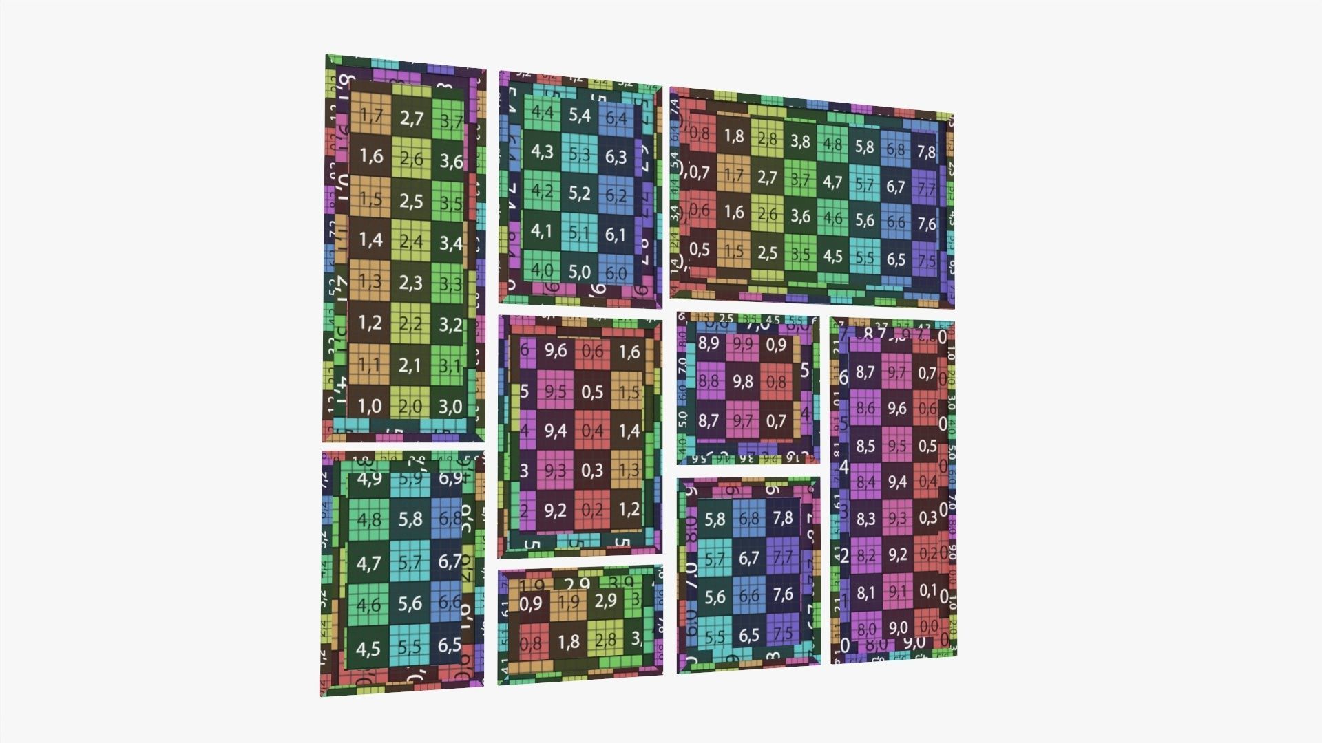 Picture frame set 02 3D model_8