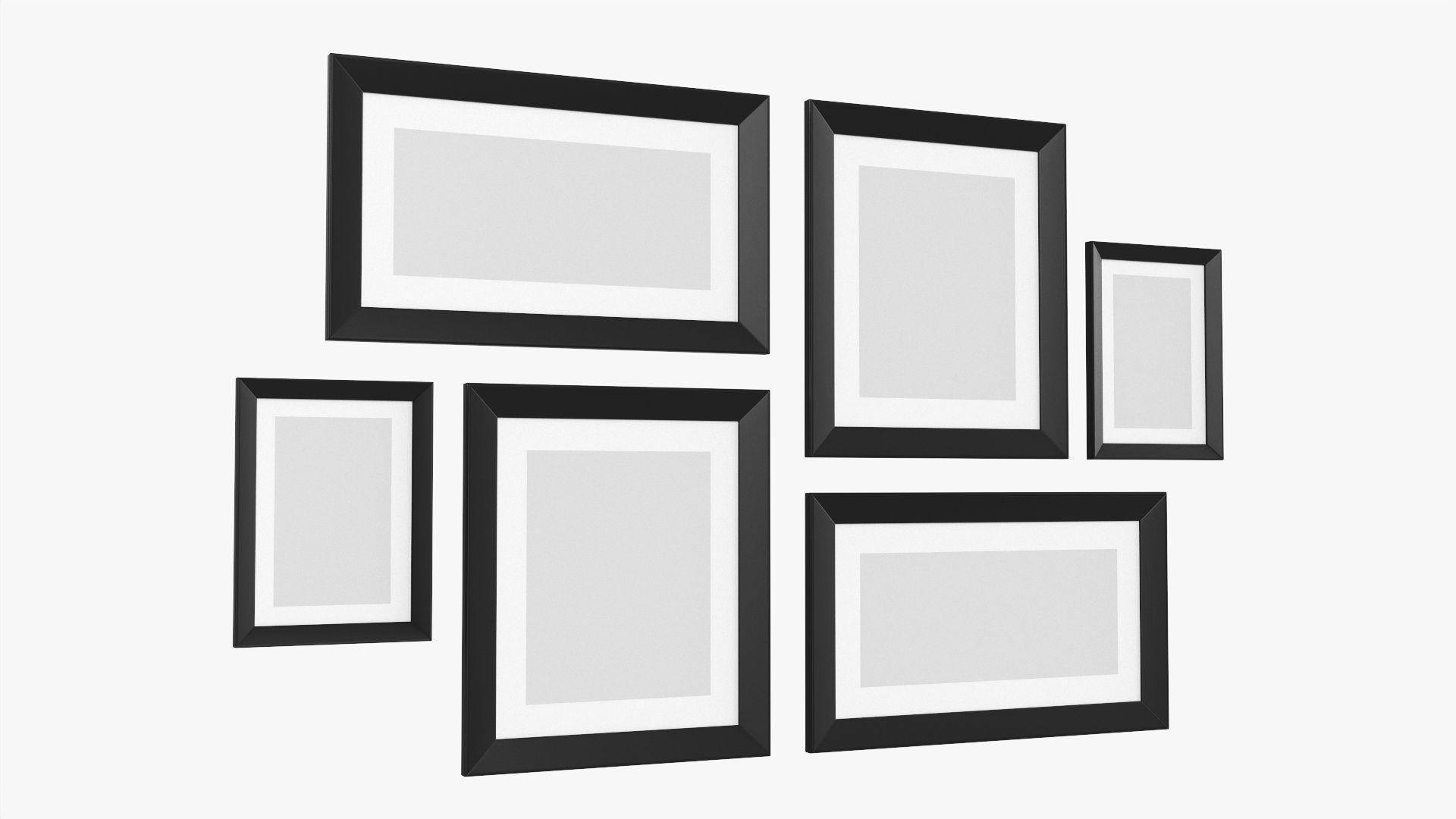 Picture frame set 03 3D model_1