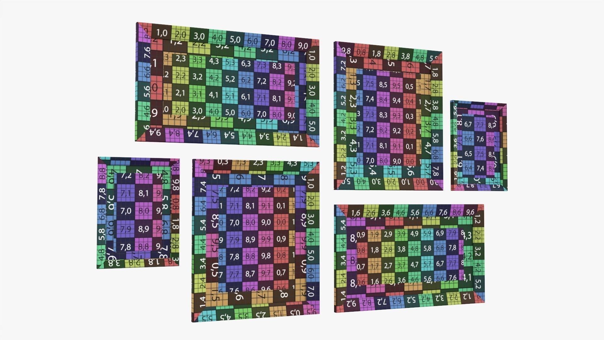 Picture frame set 03 3D model_8