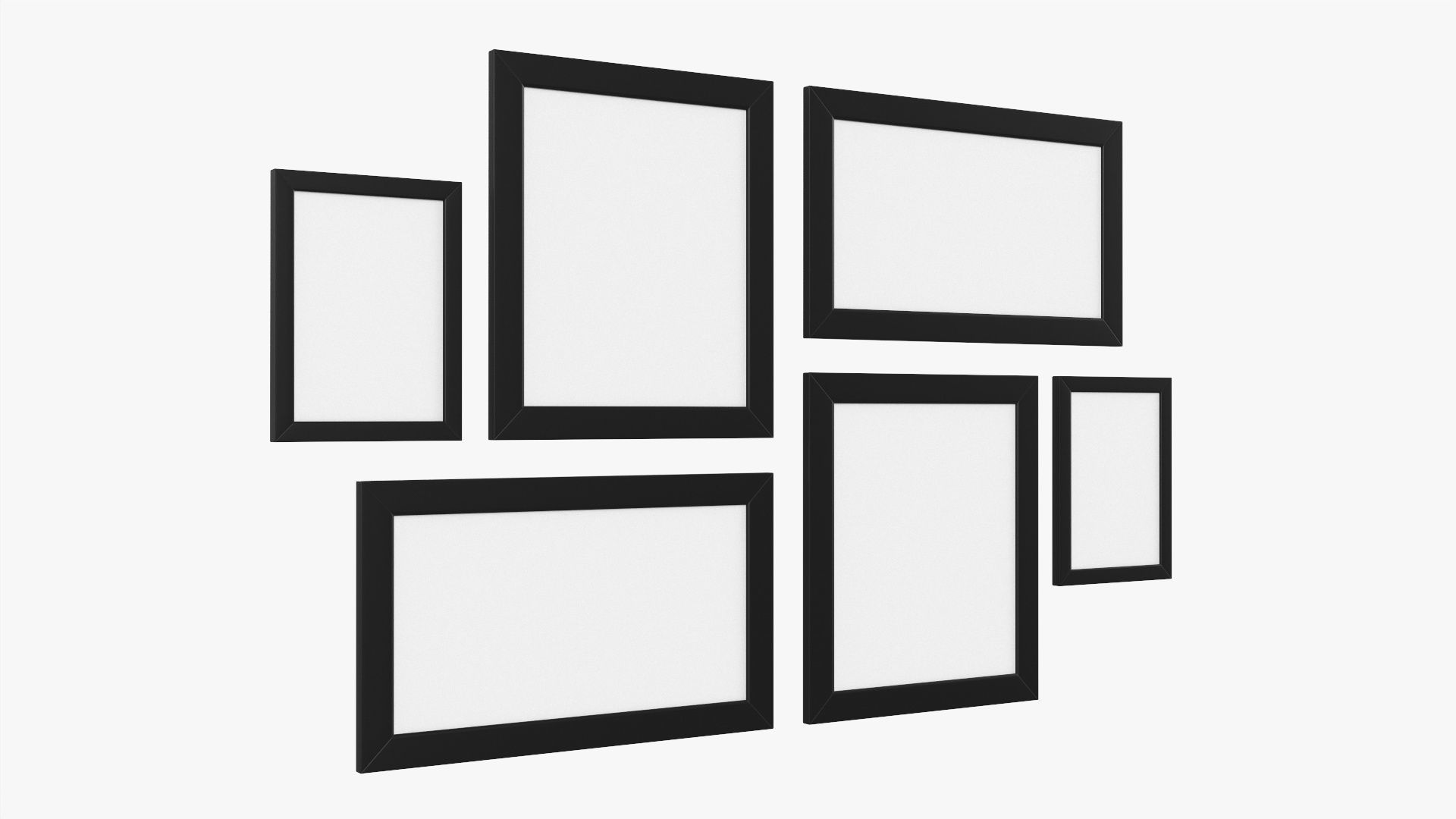 Picture frame set 03 3D model_2