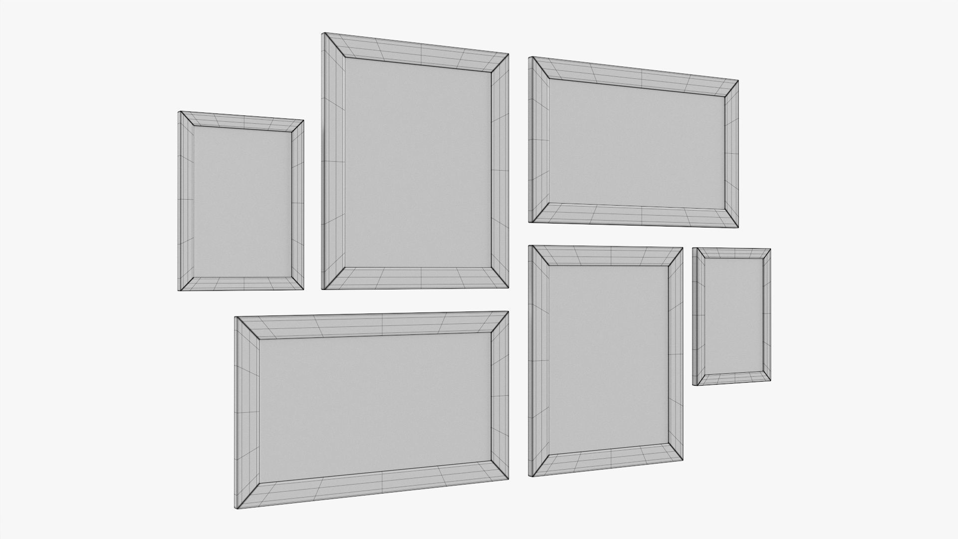 Picture frame set 03 3D model_5