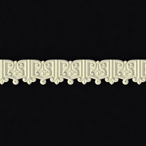 carved baguette 3D model