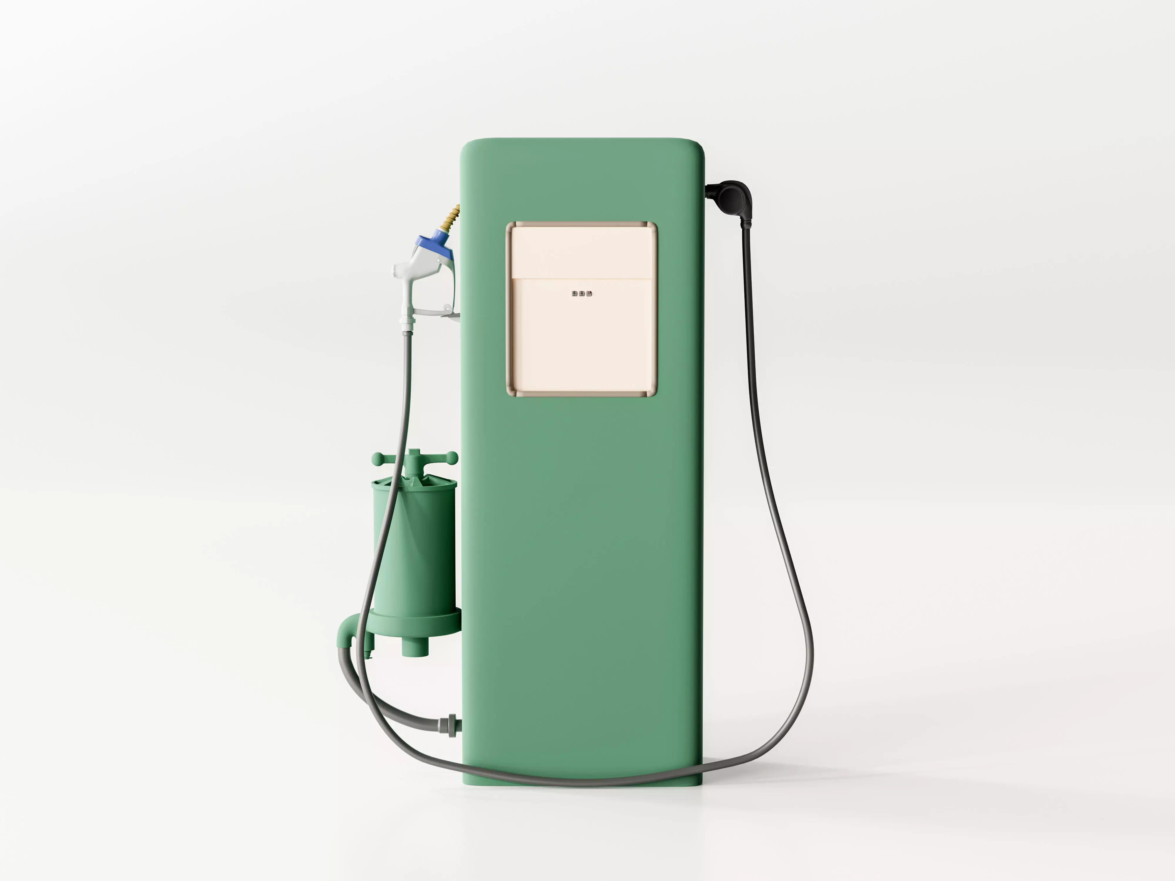 Vintage Gas Pump 3D model_0