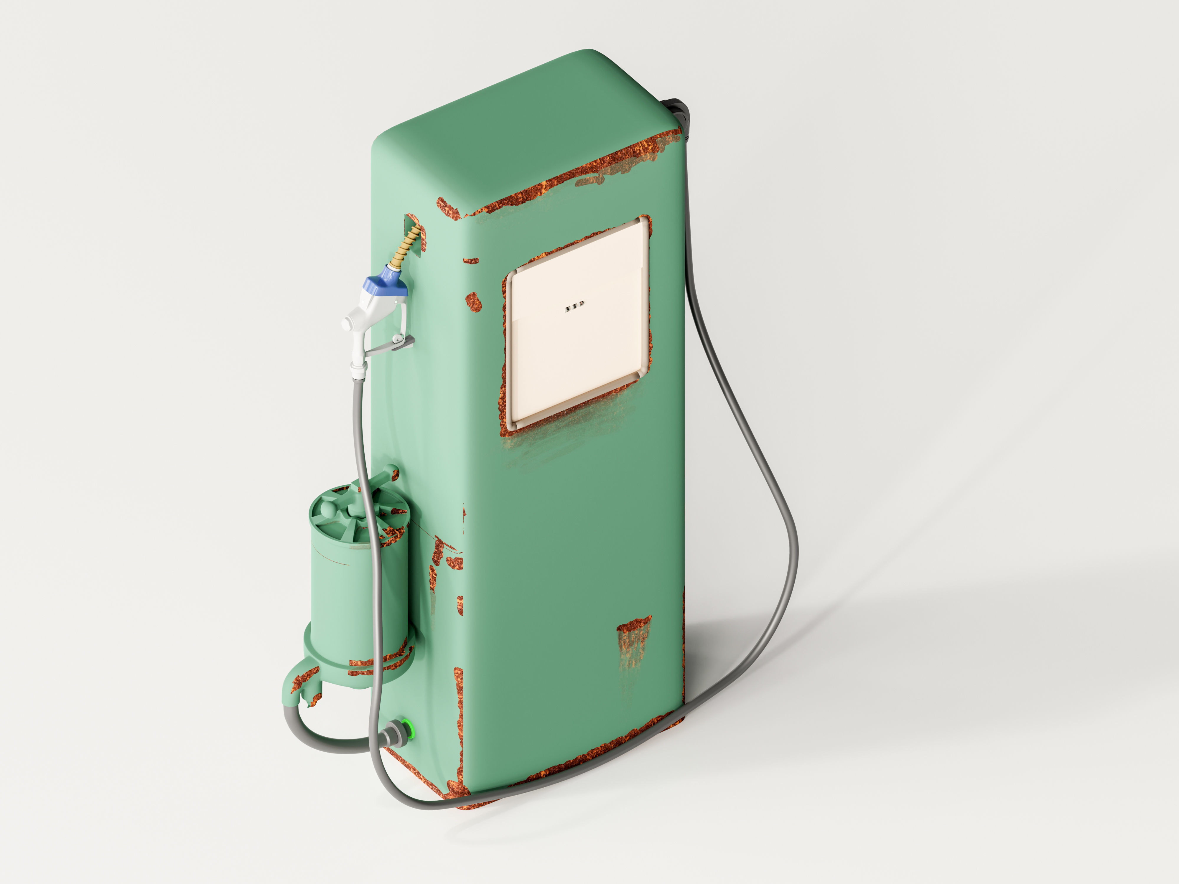 Vintage Gas Pump 3D model_8