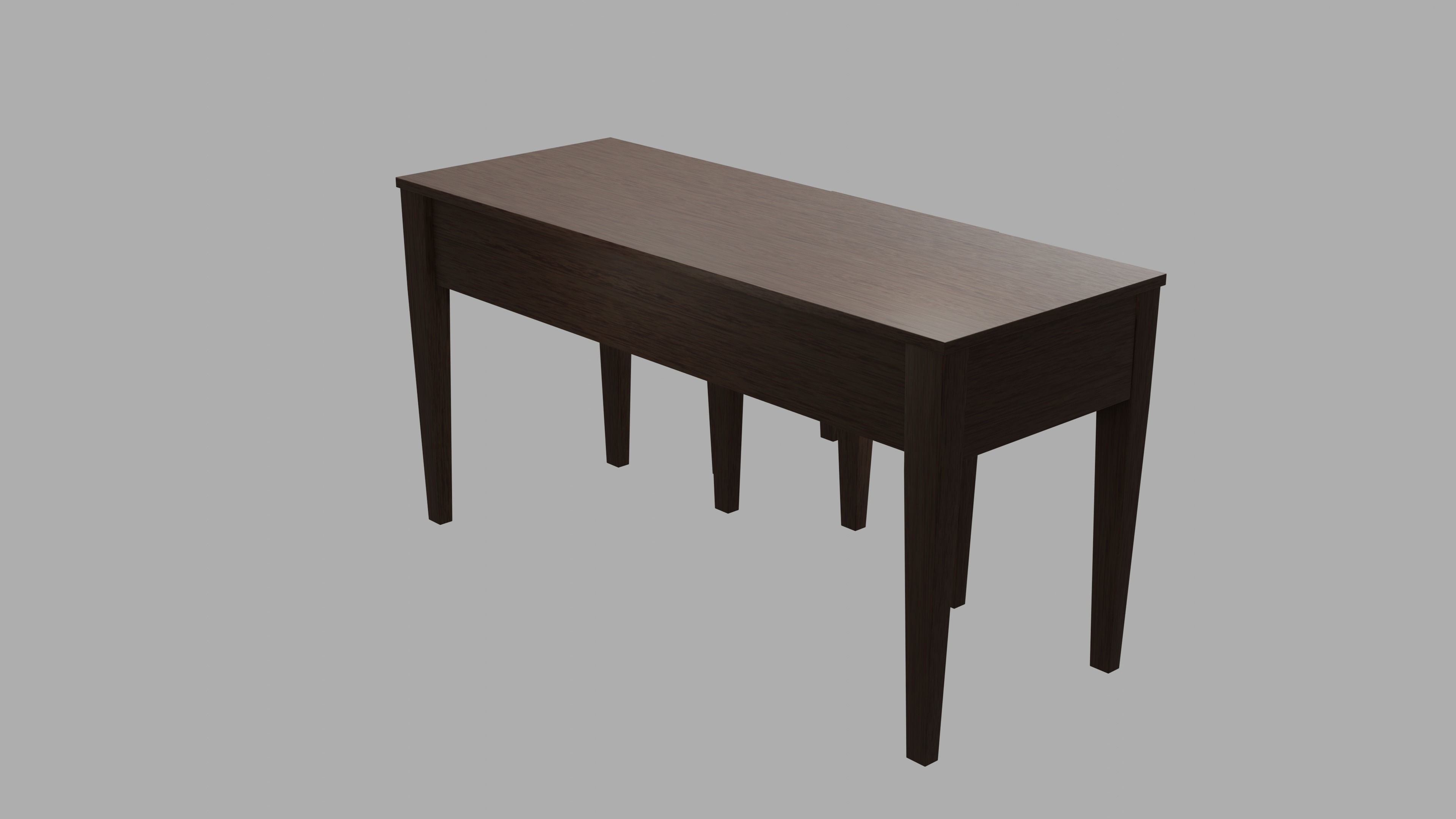 Prairie Style American Sofa and End Table 3D model_24