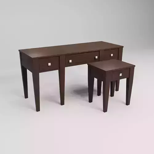 Prairie Style American Sofa and End Table