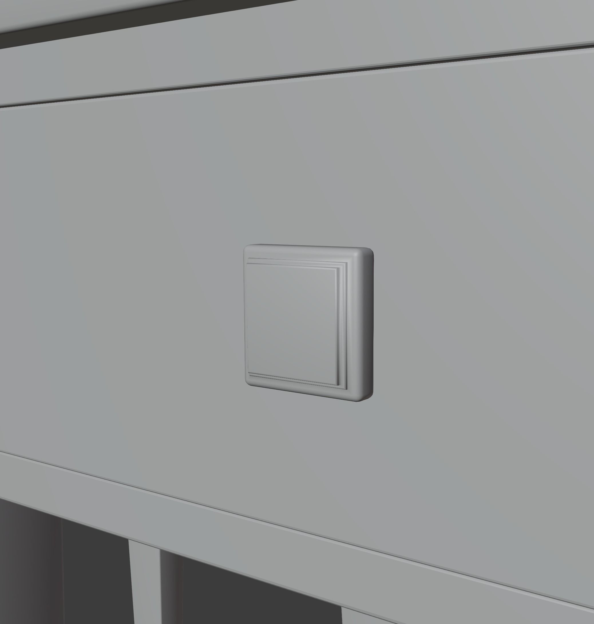 Prairie Style American Sofa and End Table 3D model_19