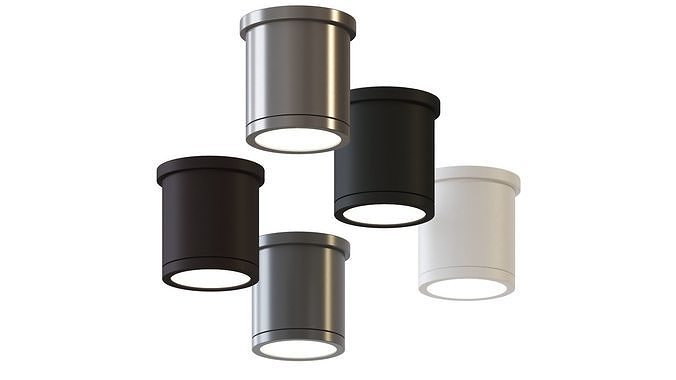 Tube LED Ceiling Light by WAC Lighting 3D model